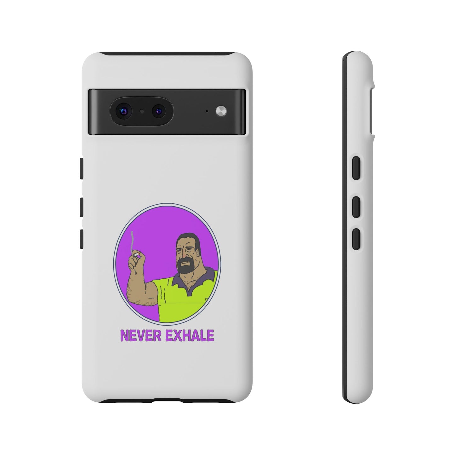 Never Exhale Phone Case (White)