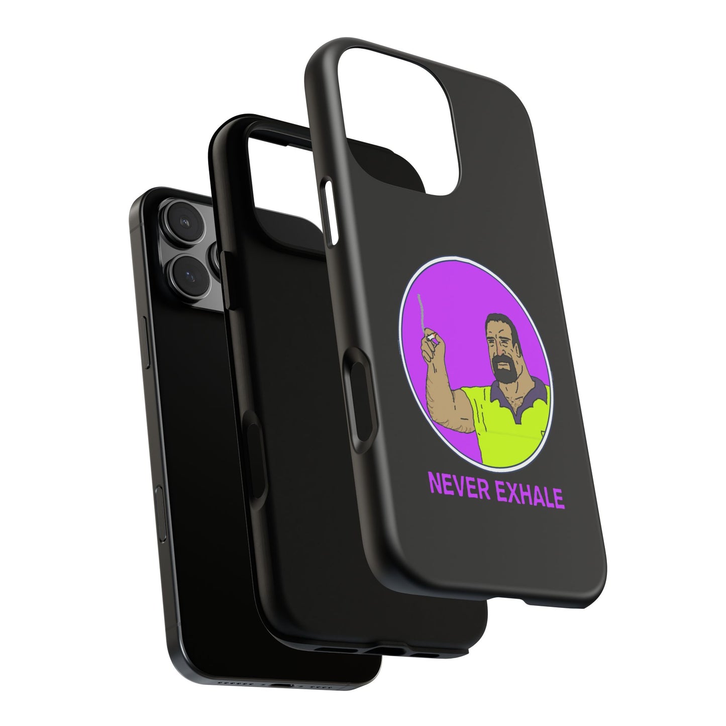 Never Exhale Phone Case (Black)