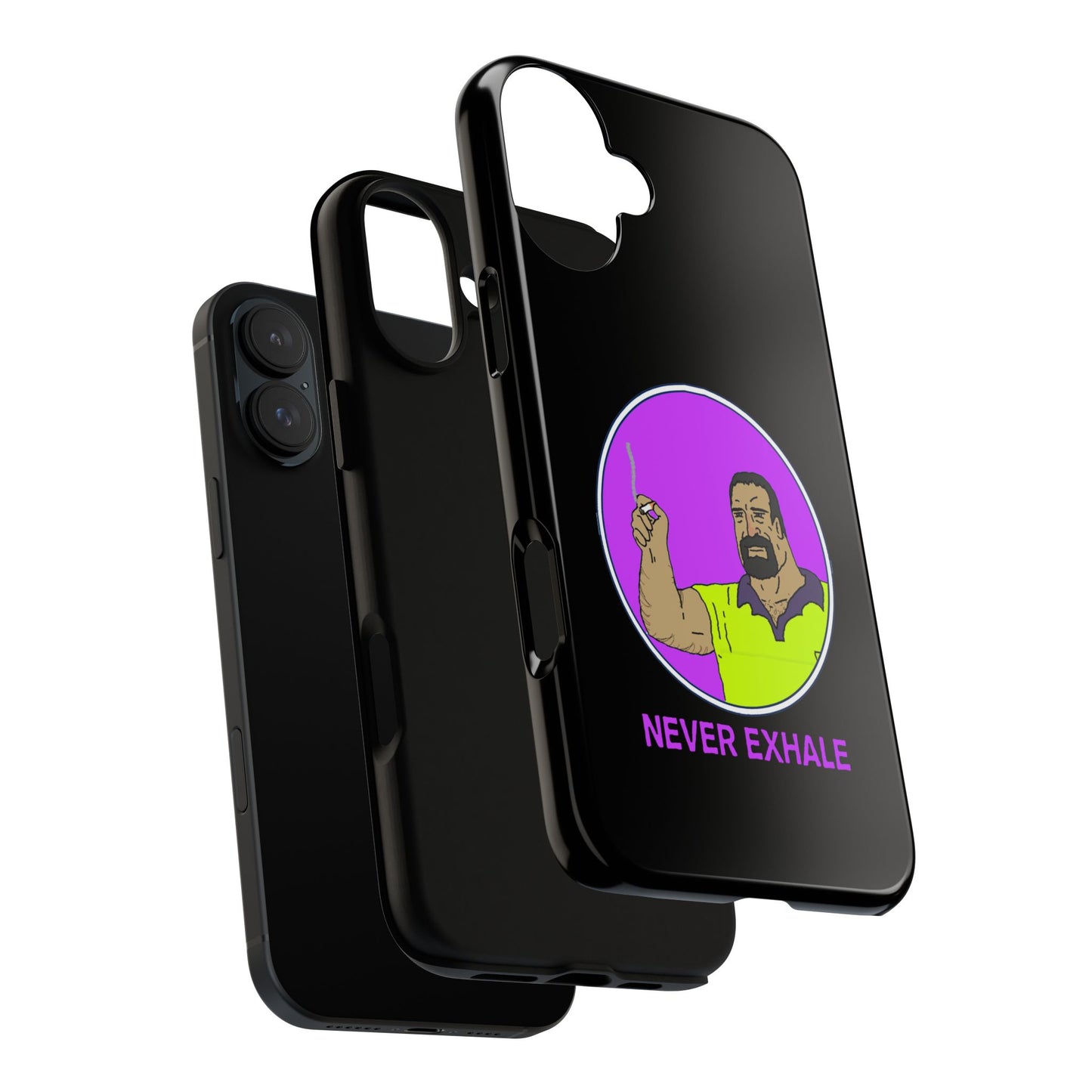 Never Exhale Phone Case (Black)