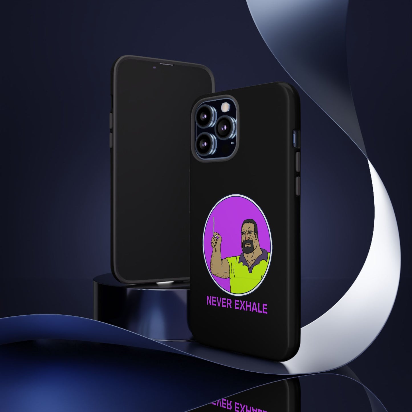 Never Exhale Phone Case (Black)
