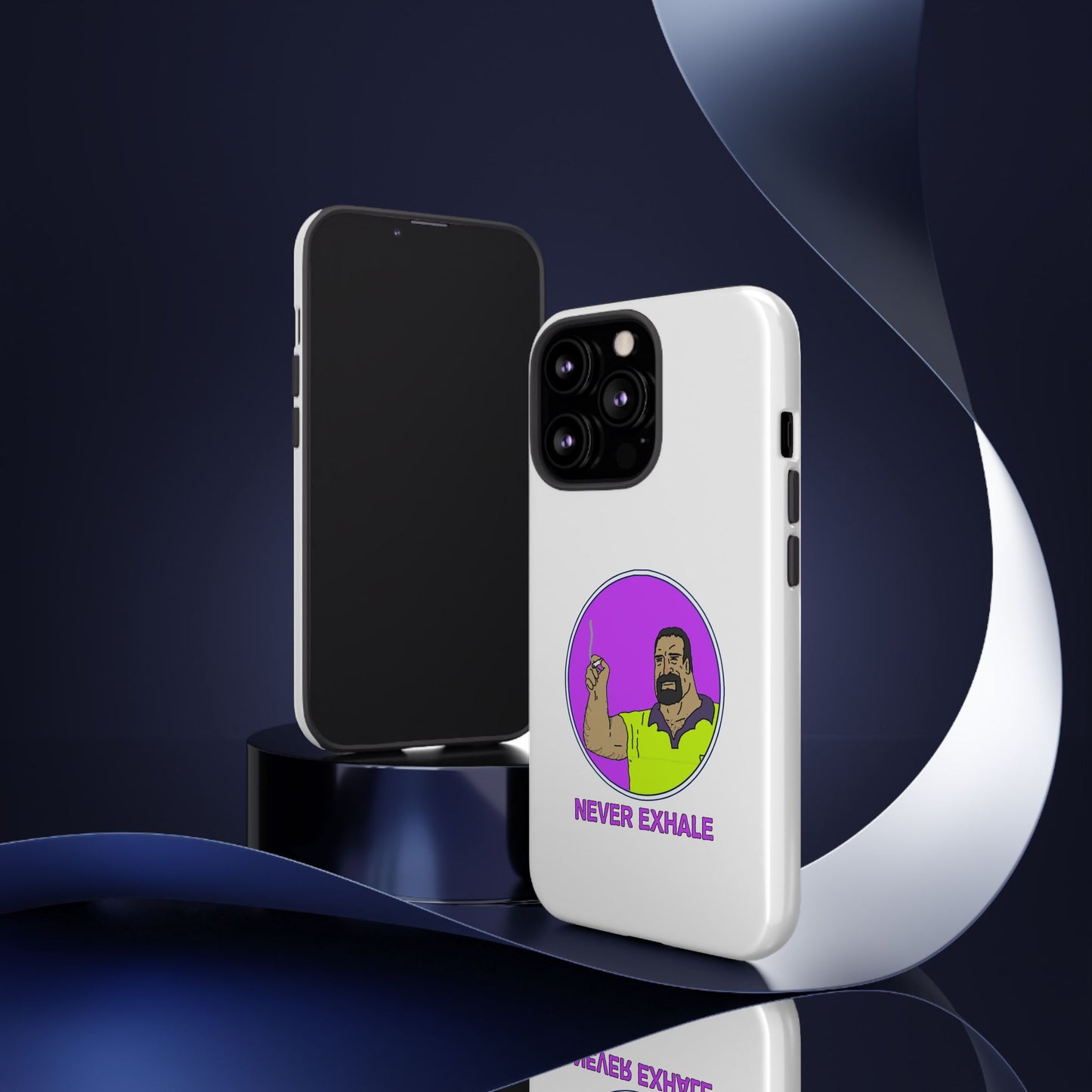 Never Exhale Phone Case (White)