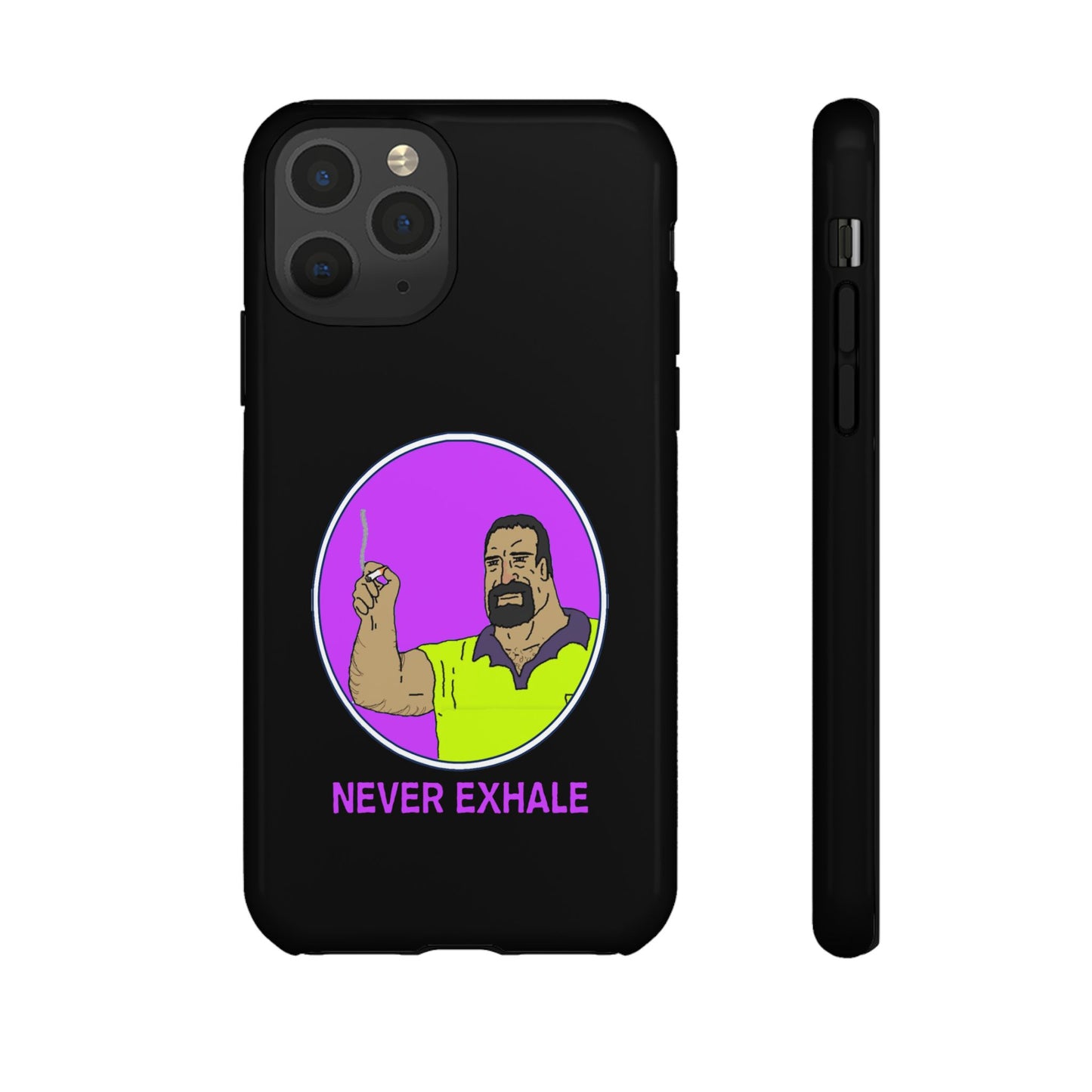 Never Exhale Phone Case (Black)