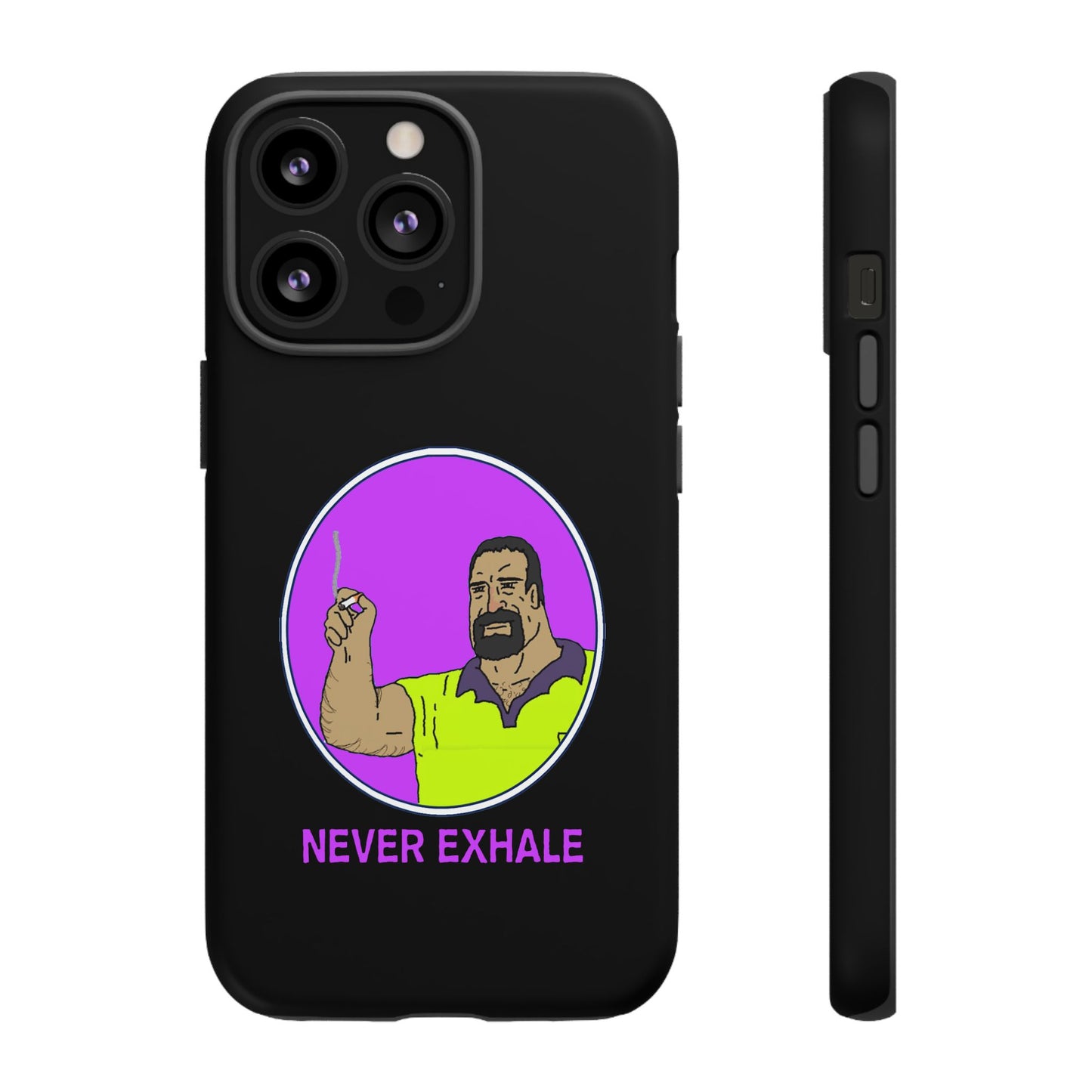 Never Exhale Phone Case (Black)